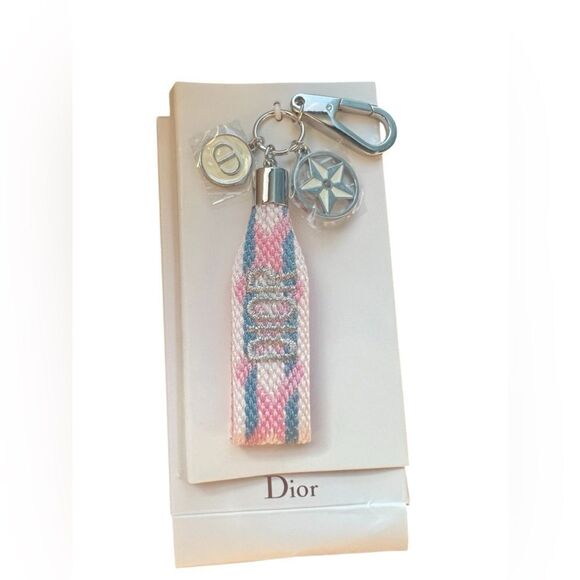 CHRISTIAN DIOR Woven Logo Keychain - Picture 2 of 8